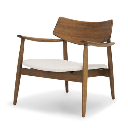 Mercana - Haggen Medium Brown Oak Wood w/ Cream Fabric Accent Chair - 71015 view 1