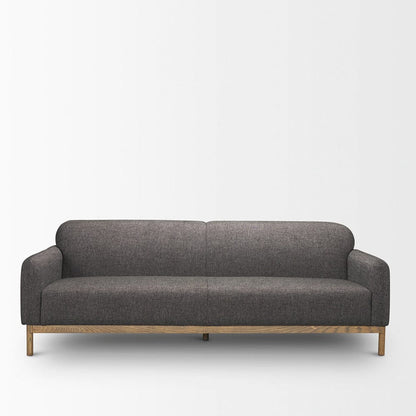 Mercana - Hale Sofa W/ Medium Brown Wood and Gray Fabric - 70418 view 6
