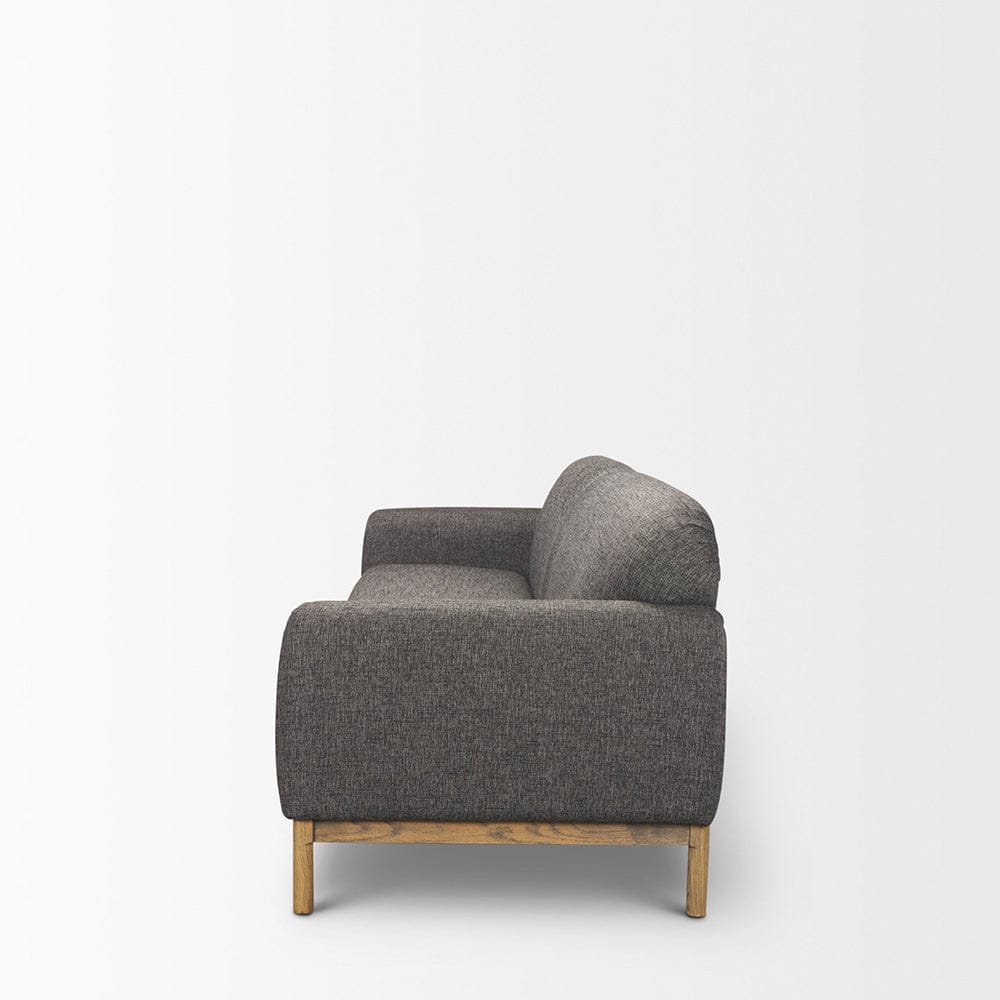 Mercana - Hale Sofa W/ Medium Brown Wood and Gray Fabric - 70418 view 7