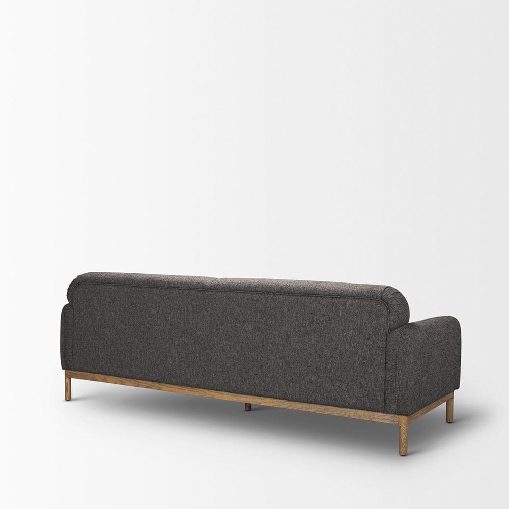 Mercana - Hale Sofa W/ Medium Brown Wood and Gray Fabric - 70418 view 9