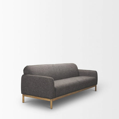 Mercana - Hale Sofa W/ Medium Brown Wood and Gray Fabric - 70418 view 10