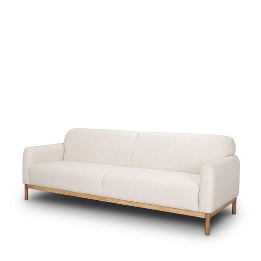 Mercana - Hale Sofa W/ Medium Brown Wood and Oatmeal Fabric - 70419 view 1