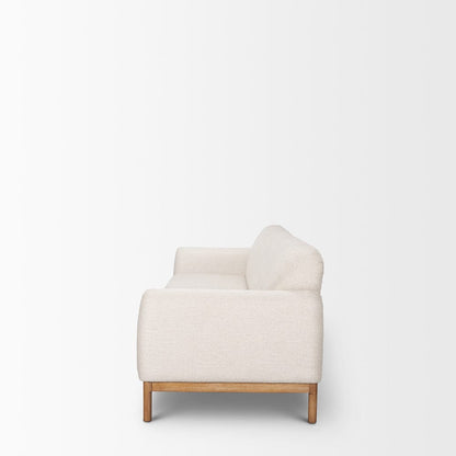 Mercana - Hale Sofa W/ Medium Brown Wood and Oatmeal Fabric - 70419 view 3