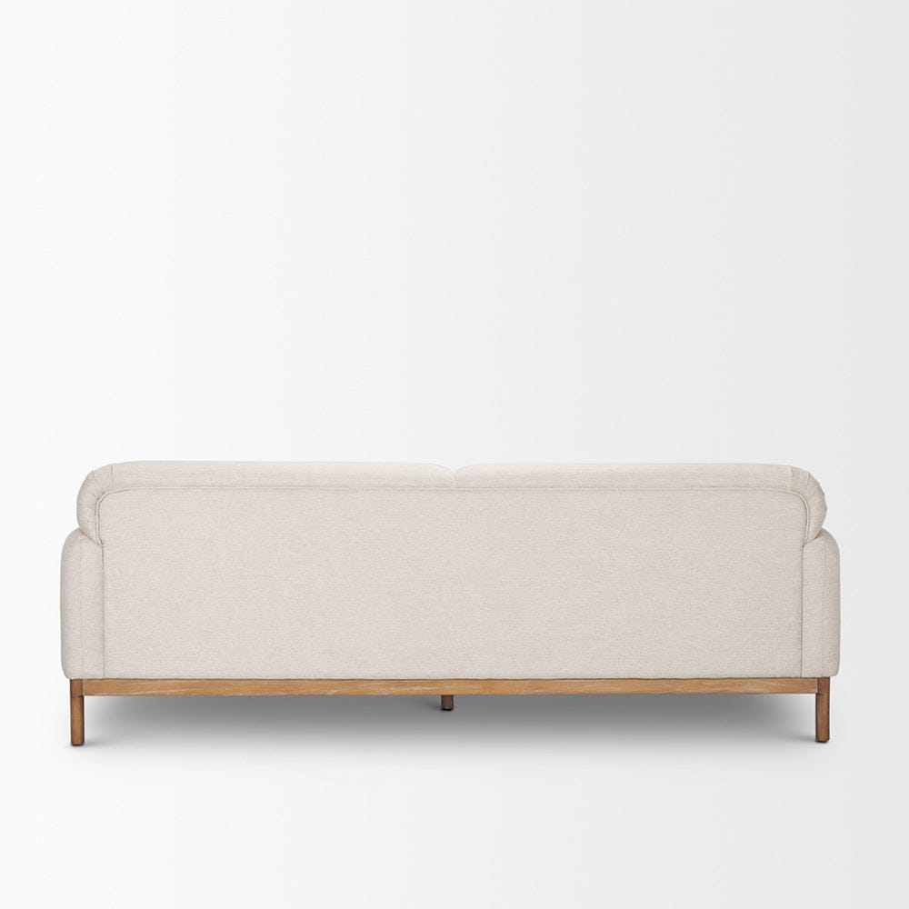 Mercana - Hale Sofa W/ Medium Brown Wood and Oatmeal Fabric - 70419 view 4