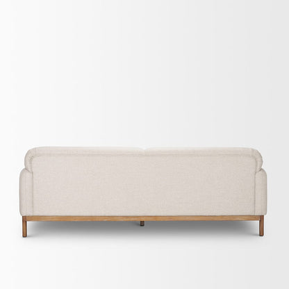 Mercana - Hale Sofa W/ Medium Brown Wood and Oatmeal Fabric - 70419 view 4