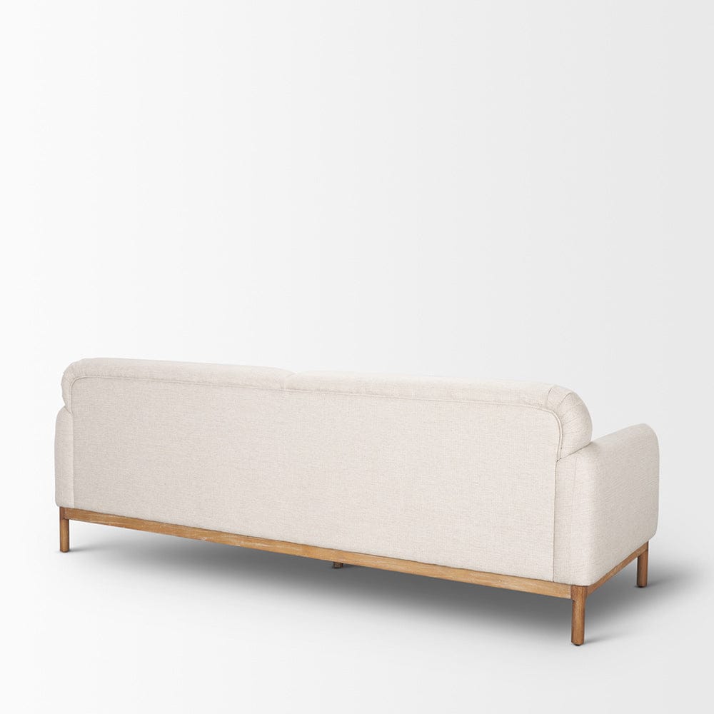 Mercana - Hale Sofa W/ Medium Brown Wood and Oatmeal Fabric - 70419 view 5