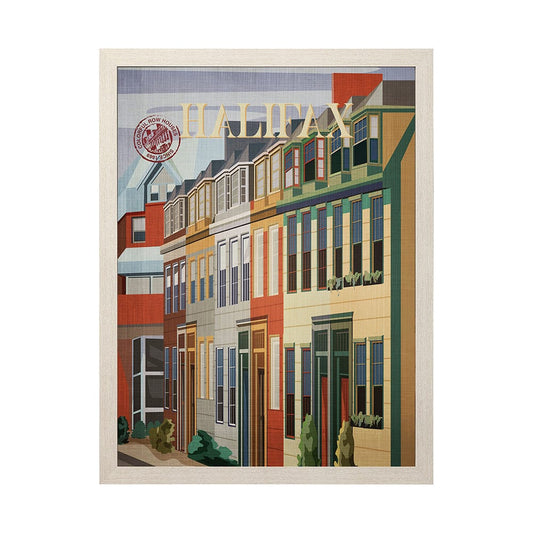 Mercana - Halifax Go Canada L by Mercana Studio a Hand Embellished Decograph Framed Art Print - 13791 view 1