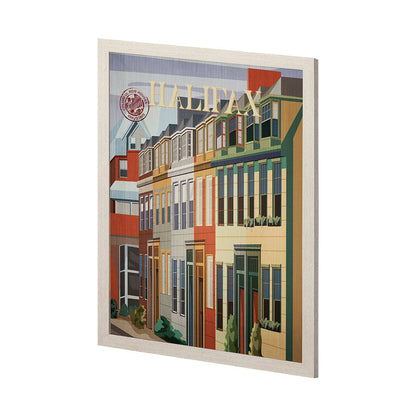 Mercana - Halifax Go Canada L by Mercana Studio a Hand Embellished Decograph Framed Art Print - 13791 view 2