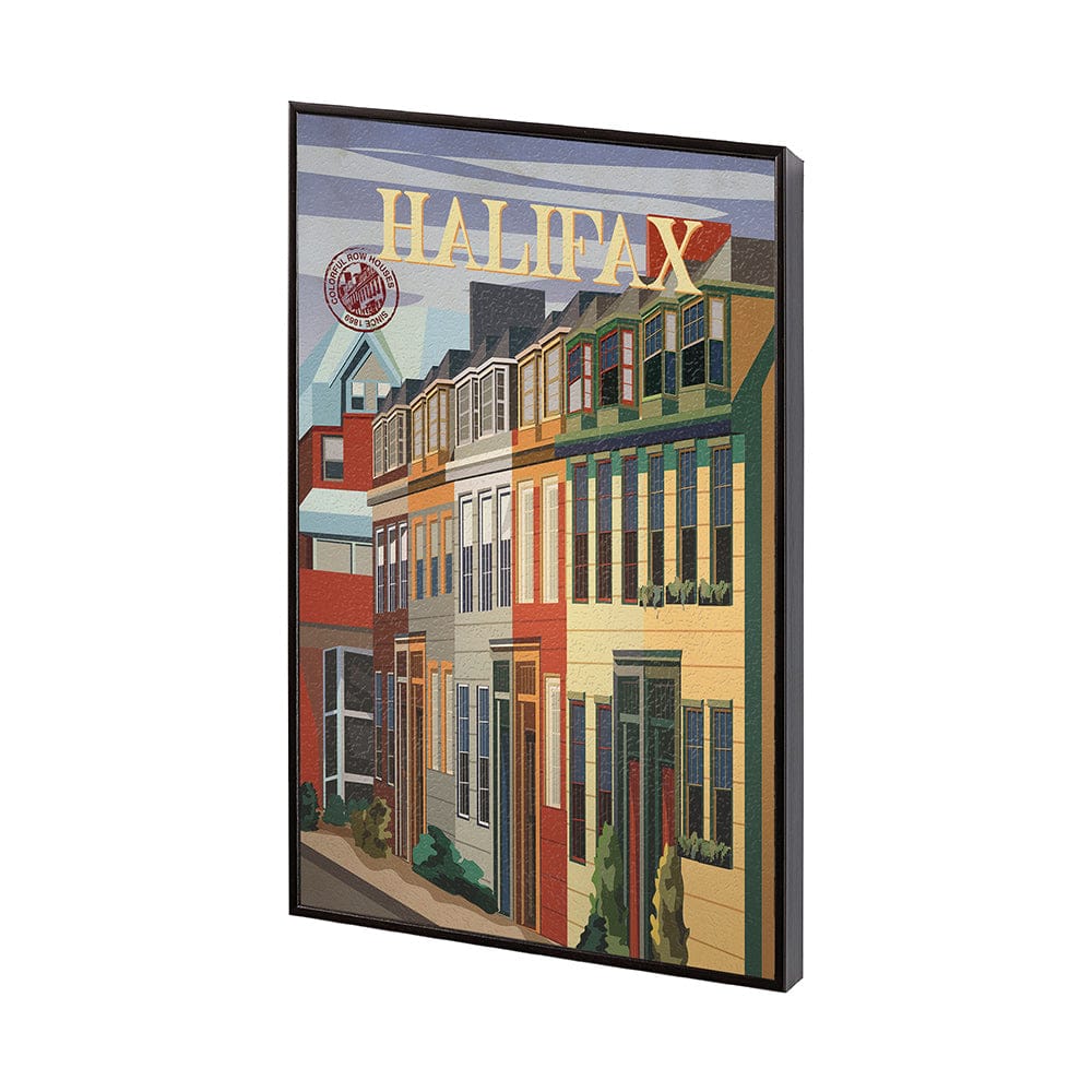 Mercana - Halifax Go Canada SM by Mercana Studio a Hand Embellished Decograph Framed Art Print - 13771 view 2