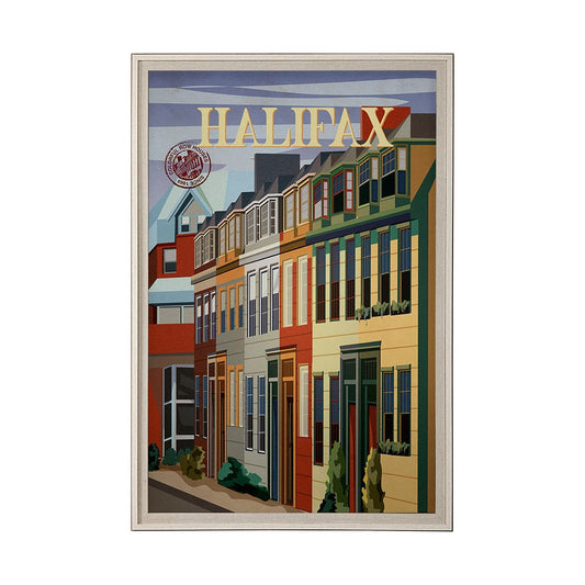 Mercana - Halifax Go Canada XL by Mercana Studio a Hand Embellished Decograph Framed Art Print under Glass - 13804 view 1