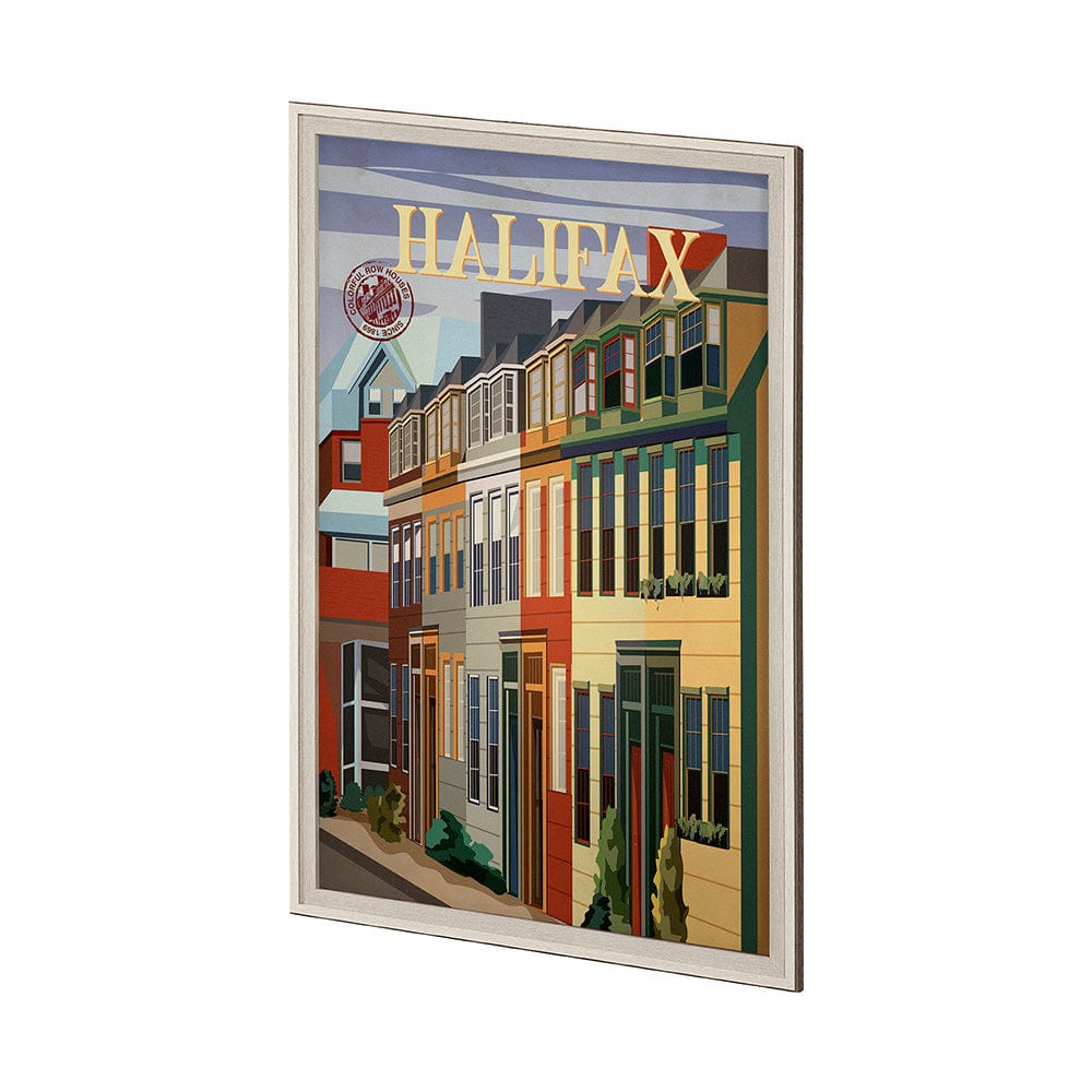 Mercana - Halifax Go Canada XL by Mercana Studio a Hand Embellished Decograph Framed Art Print under Glass - 13804 view 2
