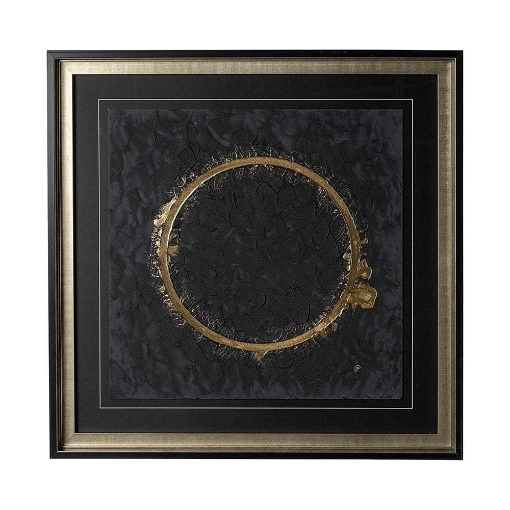 Mercana - Halo II Black by Studio M a handmade Original Framed Artwork under Glass - 12765 view 1