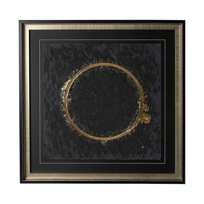 Mercana - Halo II Black by Studio M a handmade Original Framed Artwork under Glass - 12765 view 1