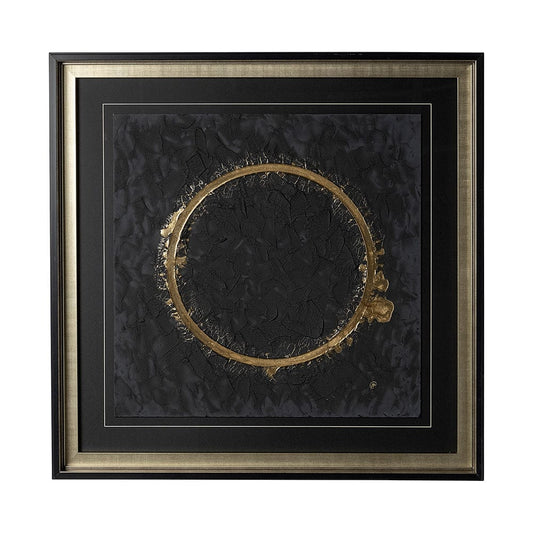 Mercana - Halo II Black by Studio M a handmade Original Framed Artwork under Glass - 12765 view 1