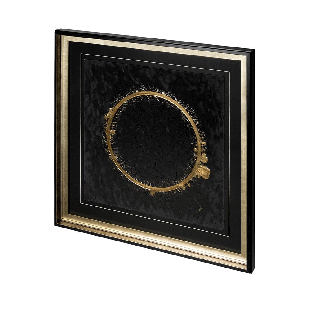 Mercana - Halo II Black by Studio M a handmade Original Framed Artwork under Glass - 12765 view 2