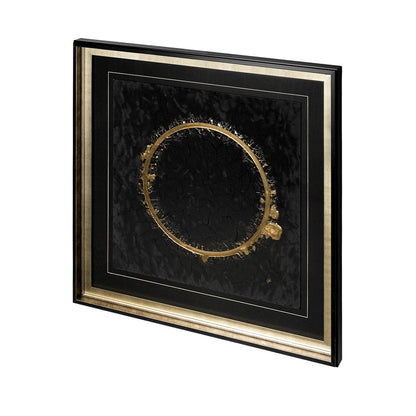 Mercana - Halo II Black by Studio M a handmade Original Framed Artwork under Glass - 12765 view 2