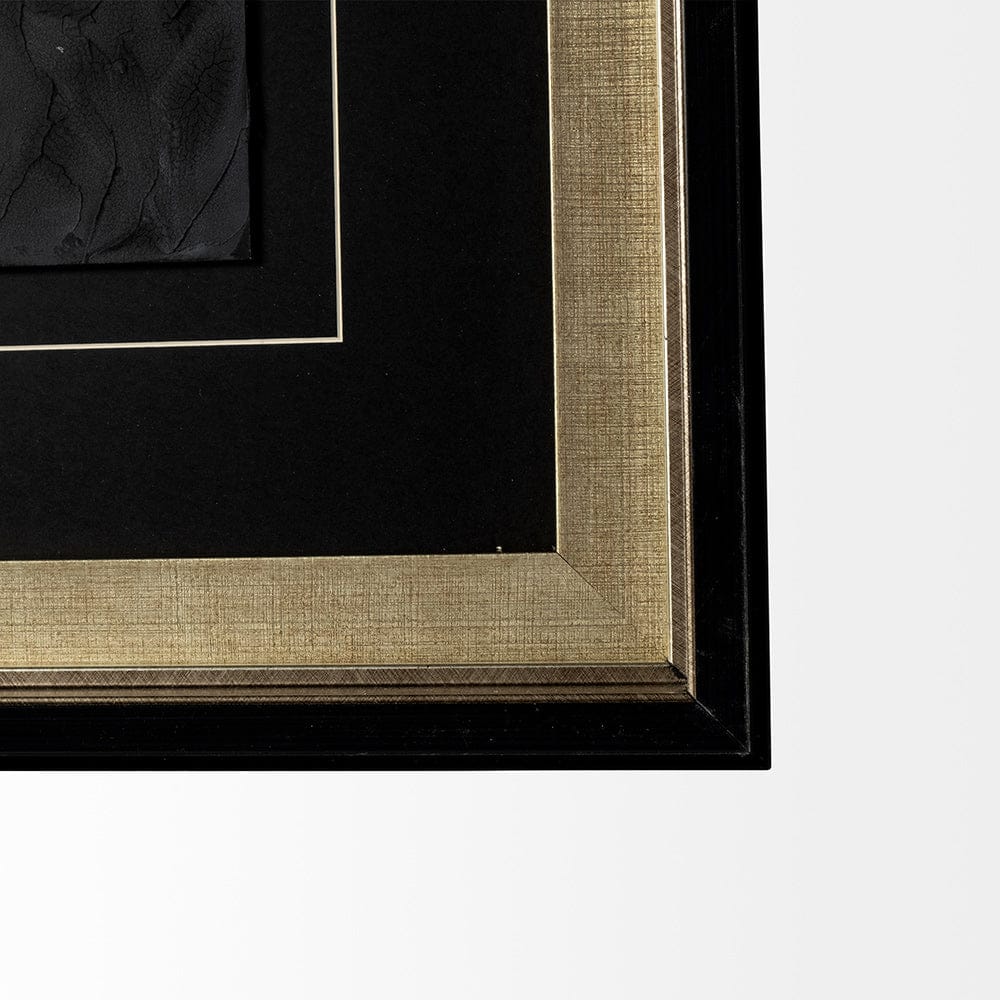 Mercana - Halo II Black by Studio M a handmade Original Framed Artwork under Glass - 12765 view 3