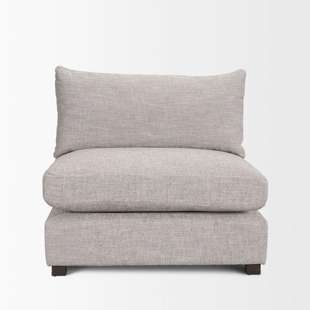 Mercana - Halston Armless Light Grey Performance Fabric - 70479 view 8