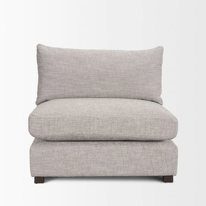 Mercana - Halston Armless Light Grey Performance Fabric - 70479 view 8