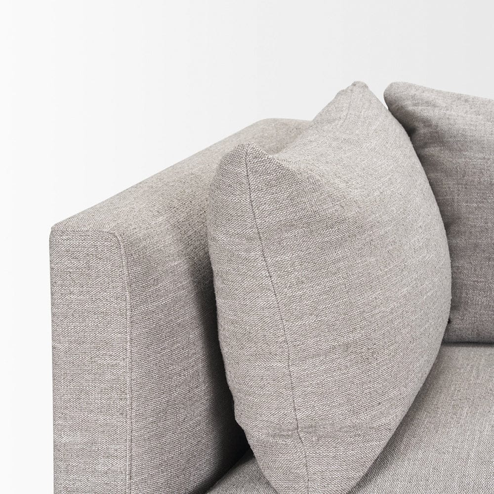 Mercana - Halston Corner Light Grey Performance Fabric - 70485 view 3
