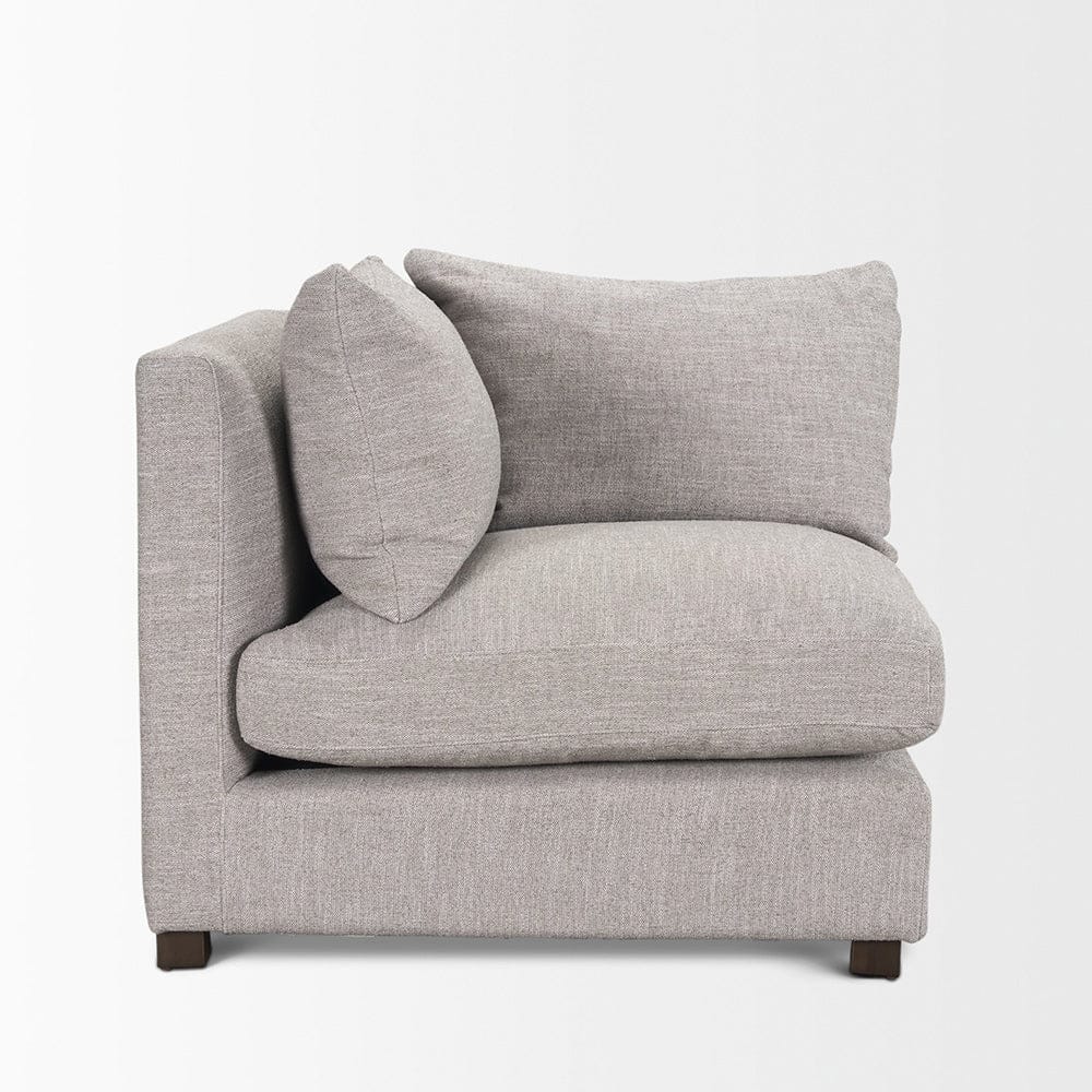 Mercana - Halston Corner Light Grey Performance Fabric - 70485 view 8