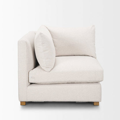 Mercana - Halston Corner Sectional Piece Oatmeal Performance Fabric - 70484 view 2