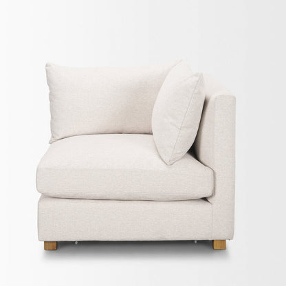 Mercana - Halston Corner Sectional Piece Oatmeal Performance Fabric - 70484 view 3