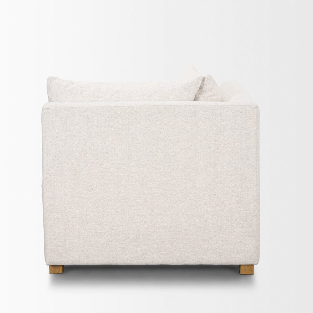 Mercana - Halston Corner Sectional Piece Oatmeal Performance Fabric - 70484 view 4