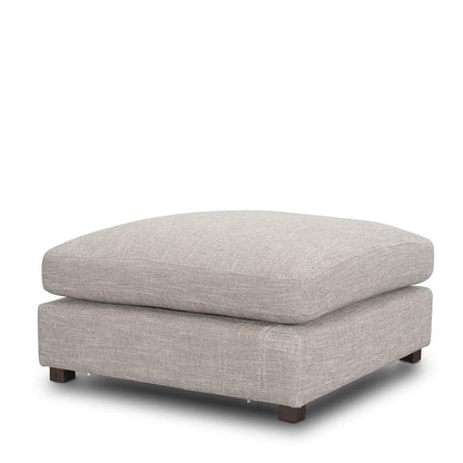 Mercana - Halston Large Ottoman Light Gray Performance Fabric - 70477 view 1