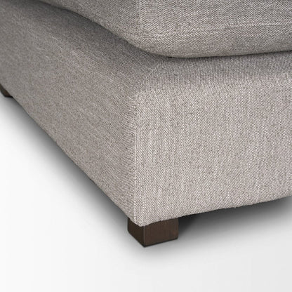 Mercana - Halston Large Ottoman Light Gray Performance Fabric - 70477 view 4