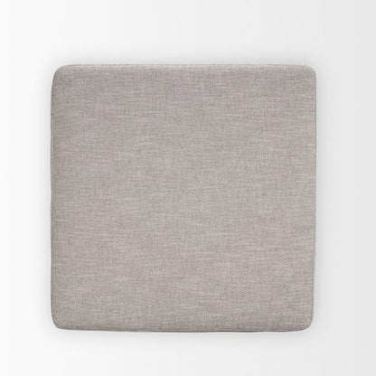 Mercana - Halston Large Ottoman Light Gray Performance Fabric - 70477 view 10