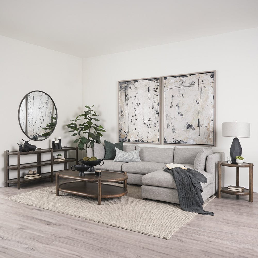 Mercana - Halston Large Ottoman Light Gray Performance Fabric - 70477 view 11