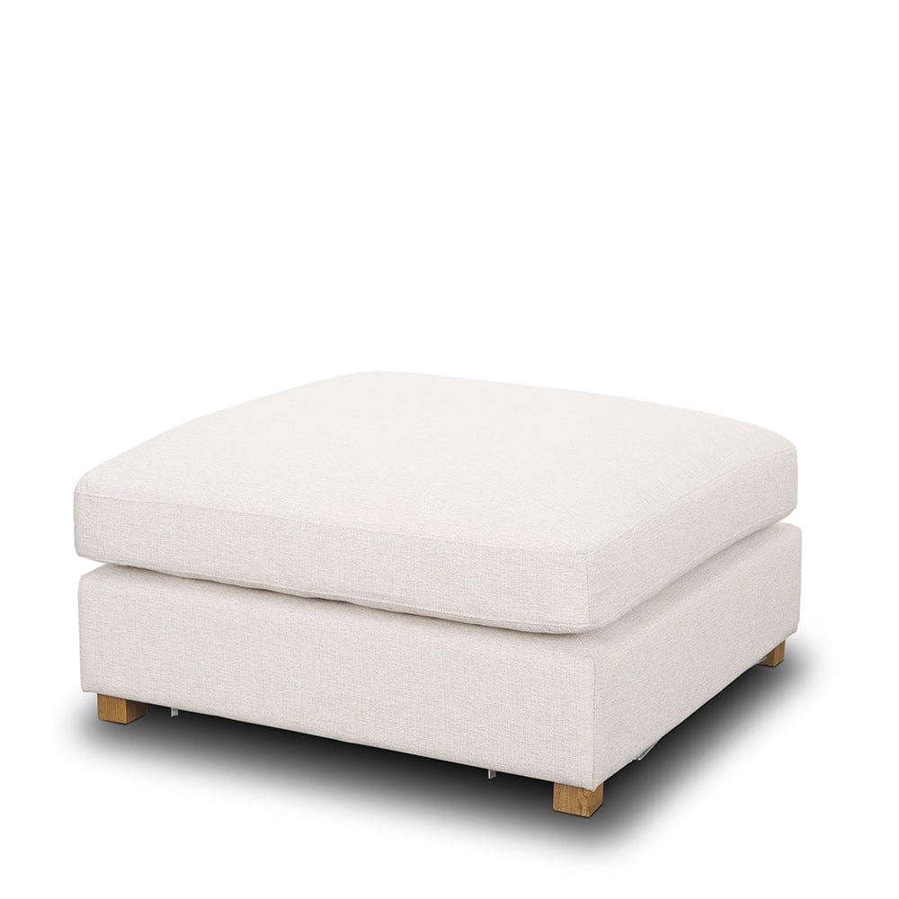 Mercana - Halston Large Ottoman Oatmeal Performance Fabric - 70476 view 1
