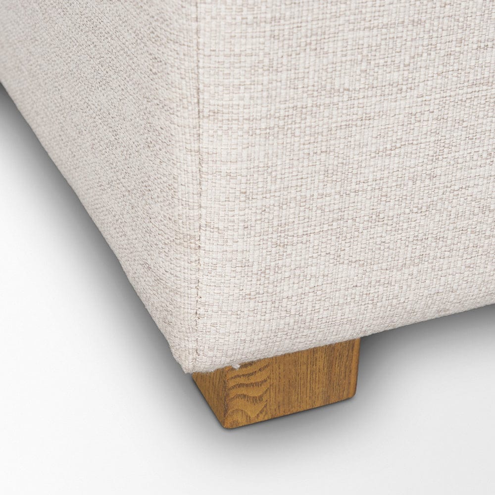 Mercana - Halston Large Ottoman Oatmeal Performance Fabric - 70476 view 8