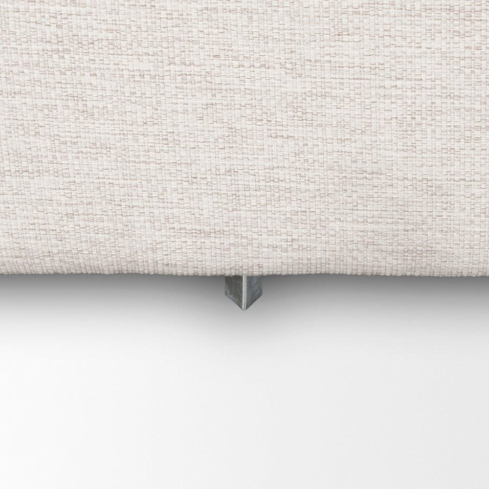 Mercana - Halston Large Ottoman Oatmeal Performance Fabric - 70476 view 10