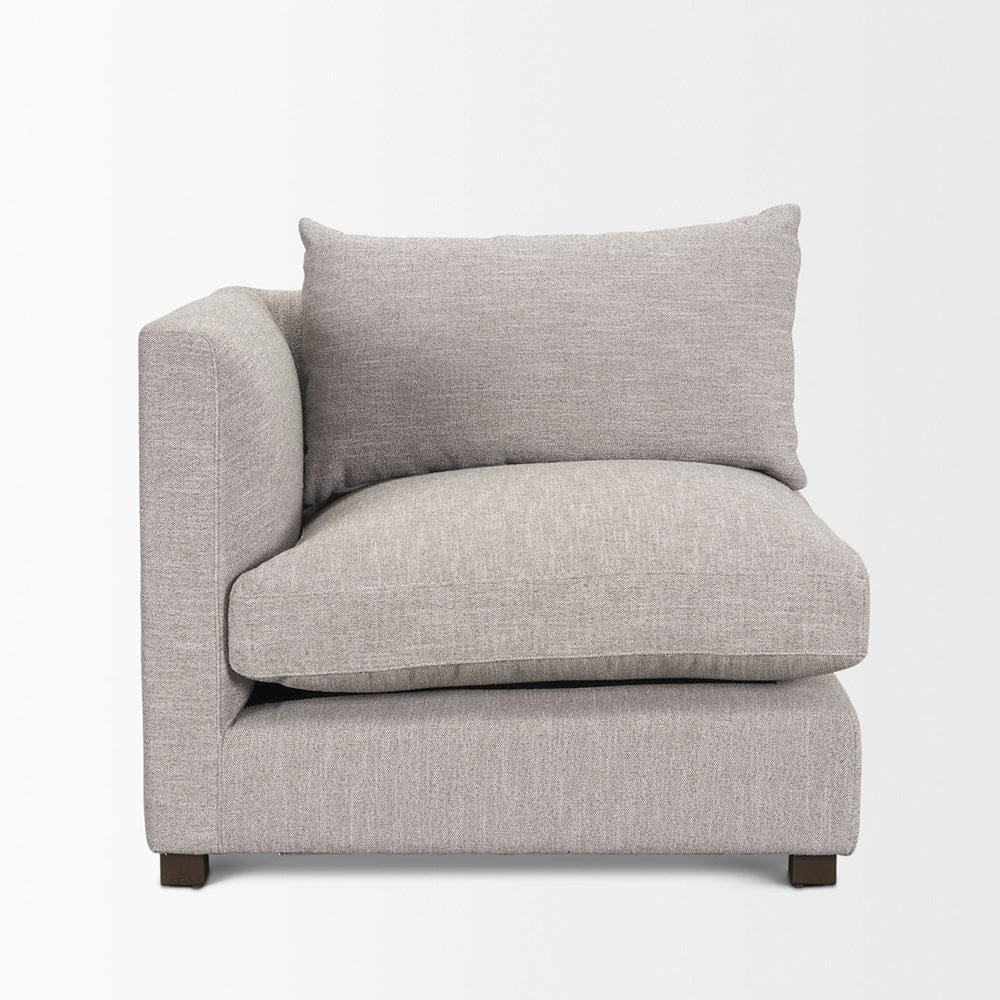Mercana - Halston Left Arm Light Grey Performance Fabric - 70481 view 8