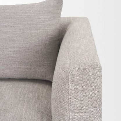 Mercana - Halston Right Arm Light Grey Performance Fabric - 70483 view 3