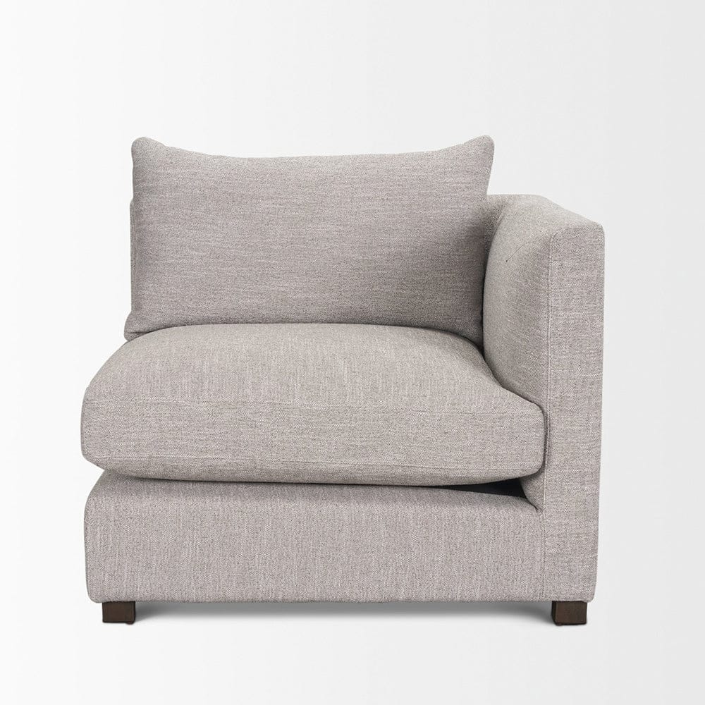 Mercana - Halston Right Arm Light Grey Performance Fabric - 70483 view 8