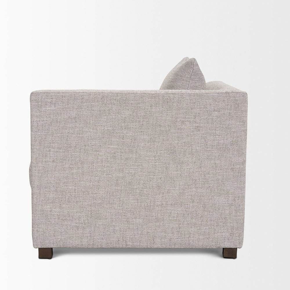 Mercana - Halston Right Arm Light Grey Performance Fabric - 70483 view 9