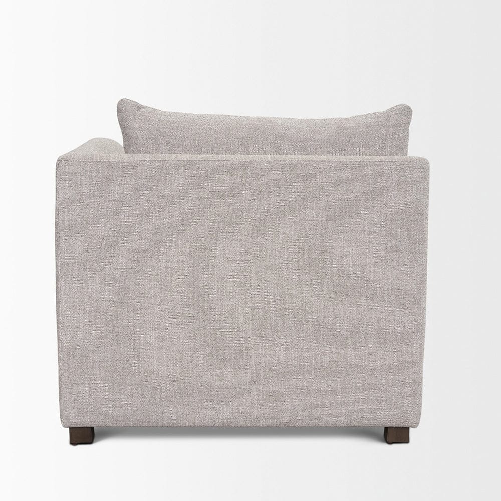 Mercana - Halston Right Arm Light Grey Performance Fabric - 70483 view 10