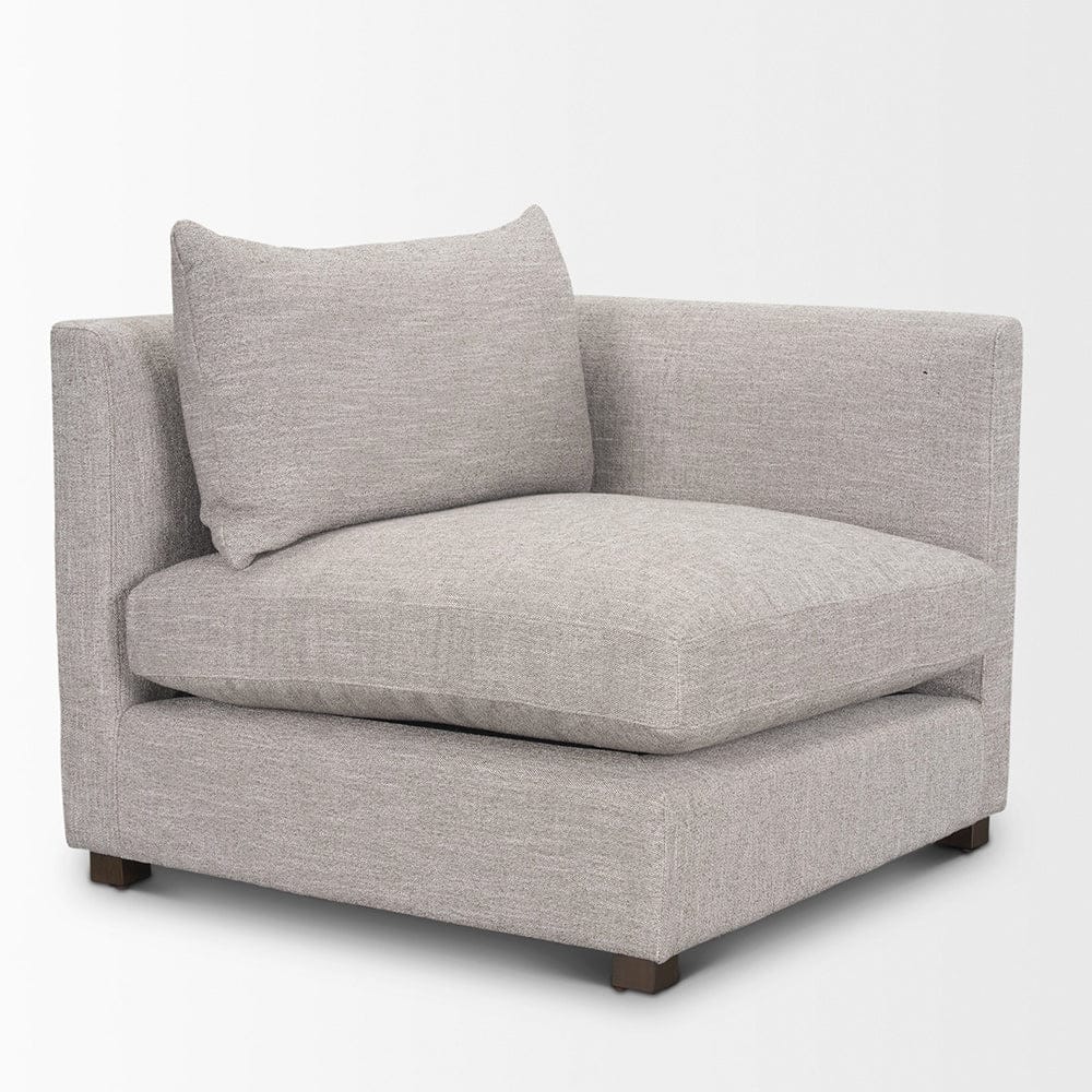 Mercana - Halston Right Arm Light Grey Performance Fabric - 70483 view 11