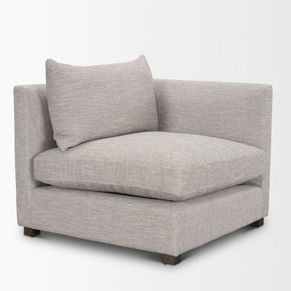 Mercana - Halston Right Arm Light Grey Performance Fabric - 70483 view 11
