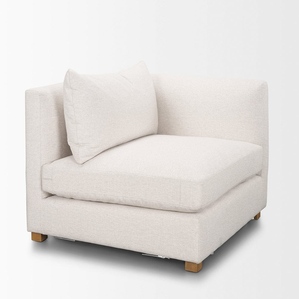 Mercana - Halston Right Arm Sectional Piece Oatmeal Performance Fabric - 70482 view 5