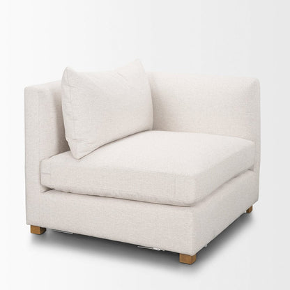 Mercana - Halston Right Arm Sectional Piece Oatmeal Performance Fabric - 70482 view 5