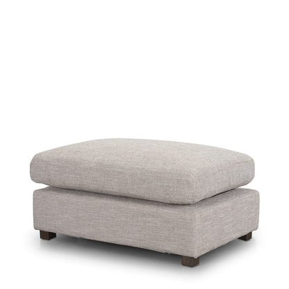 Mercana - Halston Small Ottoman Light Gray Performance Fabric - 70475 view 1