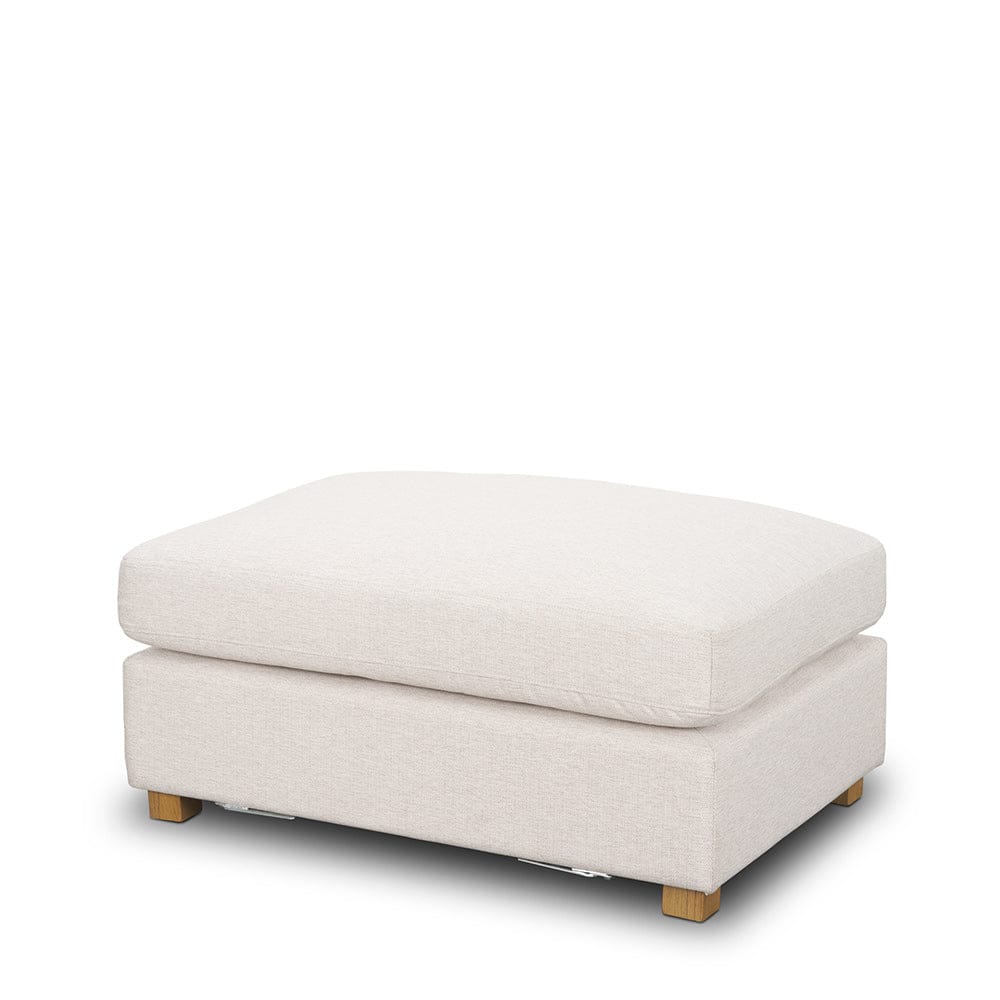 Mercana - Halston Small Ottoman Oatmeal Performance Fabric - 70474 view 1