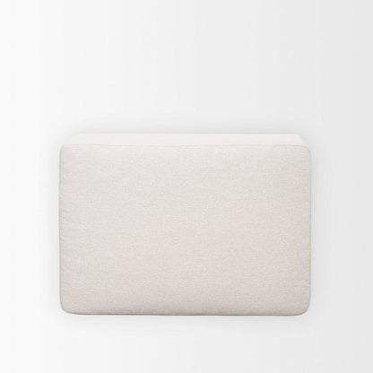 Mercana - Halston Small Ottoman Oatmeal Performance Fabric - 70474 view 5