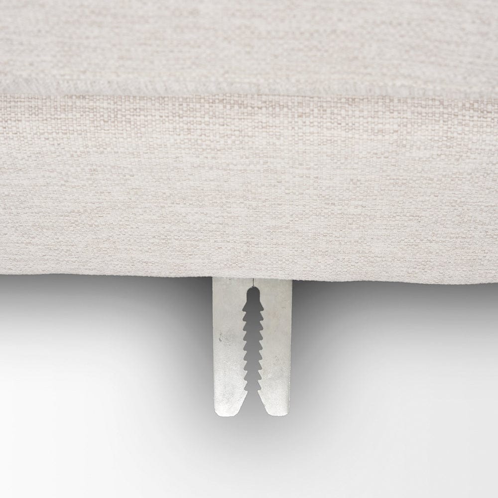 Mercana - Halston Small Ottoman Oatmeal Performance Fabric - 70474 view 9