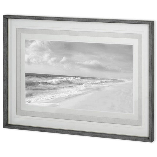 Mercana - Hamptons V by James McLoughlin a Hand Embellished Textured Framed Art Print Matted under Glass - 10999 view 1