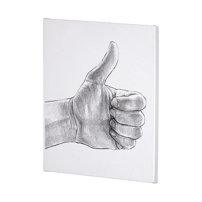 Mercana - Hand Signs I by Jennifer Paxton Parker a Hand Embellished Textured Canvas - 101753-L view 3